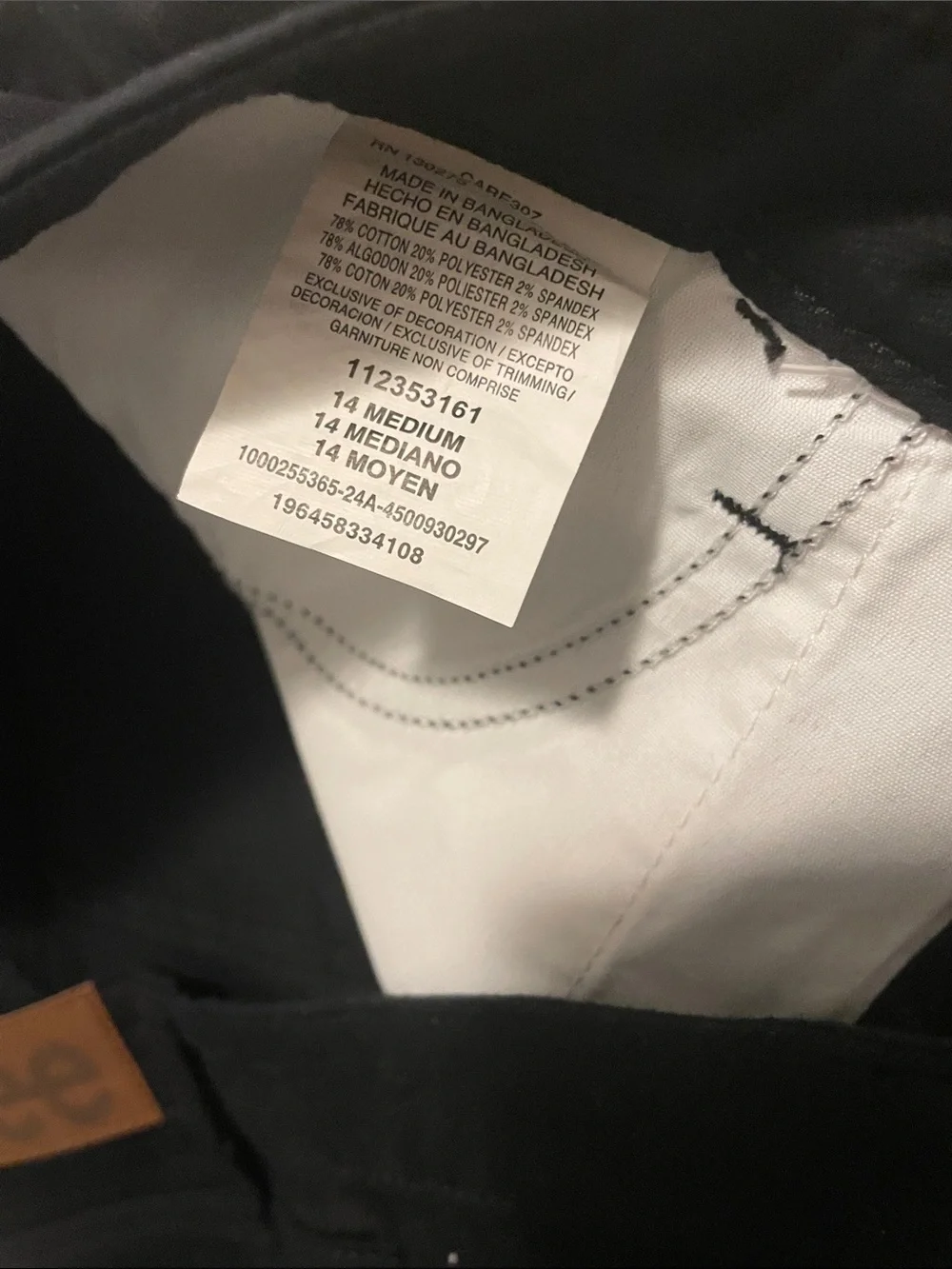 Lee Black Boys Shorts